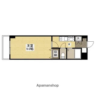 ウィンディア宮内【6階】の間取り