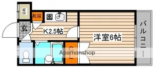 リバーパレス牛田新町【2階】の間取り
