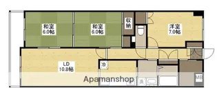ホウライツルビル【6階】の間取り