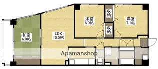 ホウライツルビル【5階】の間取り