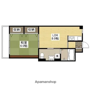 リビオーヌ五日市中央【2階】の間取り