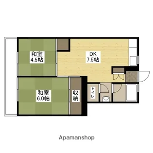 第一鳴戸ビル【2階】の間取り
