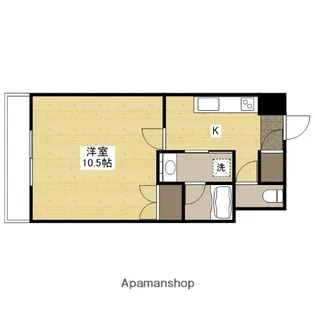 フローラ西原【4階】の間取り