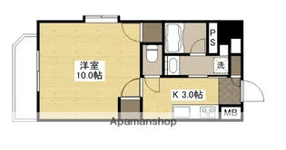 フローラ西原【10階】の間取り