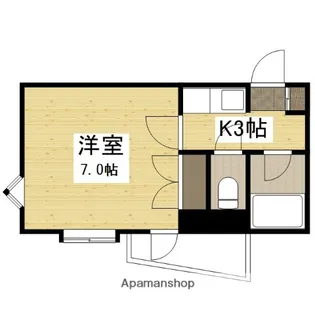 エステート上天満【4階】の間取り