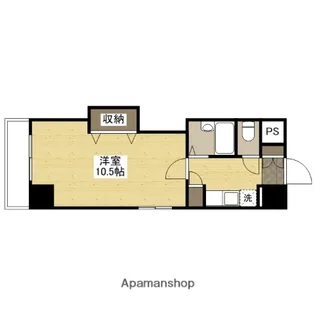 ハウスエーヌ西十日市【4階】の間取り