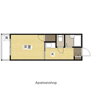 ロイヤルシティ隅の浜【201号室】の間取り