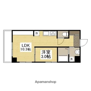 ノーブル平和大通り【3階】の間取り