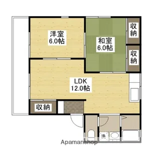 セジュール原A棟【1階】の間取り