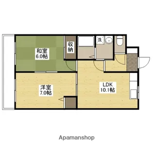 パークツインズ A棟【1階】の間取り