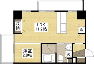 HOUSE TAGAWA【7階】の間取り