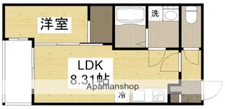 セブンプロート江波東【3階】の間取り