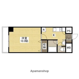 ベルパッソ牛田【4階】の間取り
