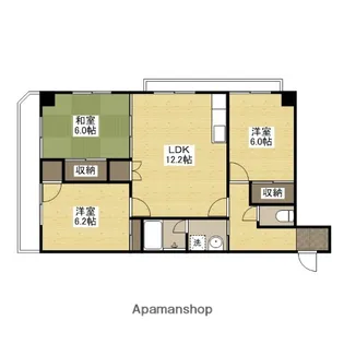 パークヒルズ6番館【6階】の間取り