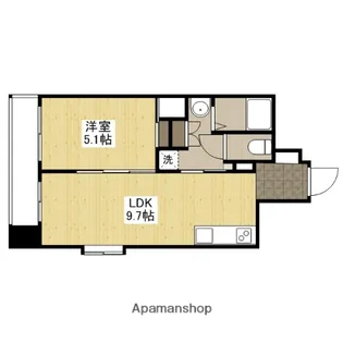 ライオンズステーションプラザ広島【4階】の間取り
