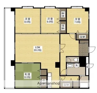 キャッスル西村【2階】の間取り
