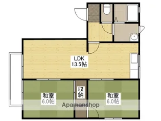 ハートフルへさか【2階】の間取り