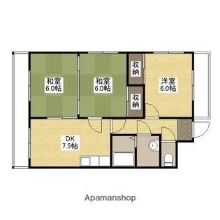 ハウスタカキ【1階】の間取り