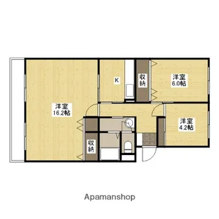 APファイン大町【4階】の間取り