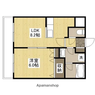コンフォート原田【3階】の間取り