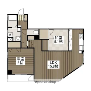 ドミール住吉【3階】の間取り