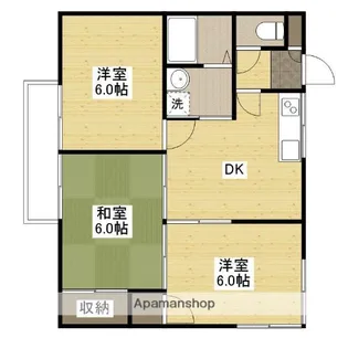 HUMMINGみのり【2階】の間取り