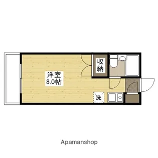 パインハウスⅠ【205号室】の間取り