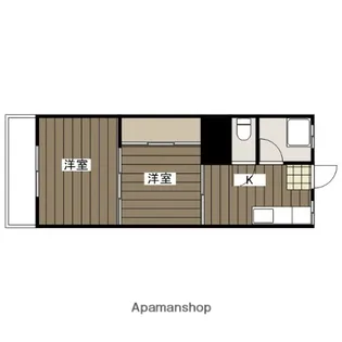 浅本マンション【3階】の間取り