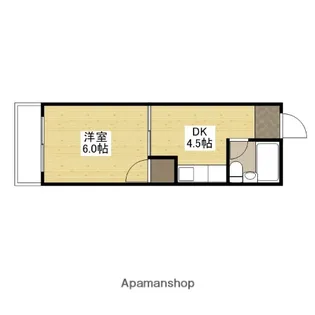第三山本ビル【4階】の間取り
