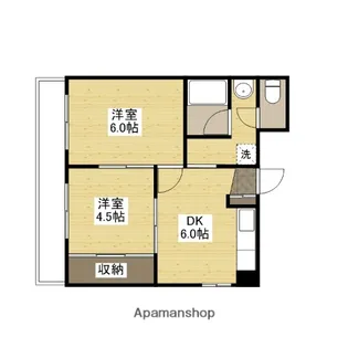 高間ビル【4階】の間取り