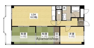 アームズ皆実【7階】の間取り