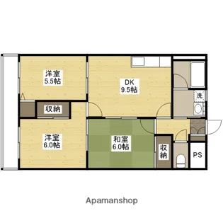 ハイム波多野Ⅱ【1階】の間取り