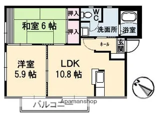 フレグランス草津東【1階】の間取り