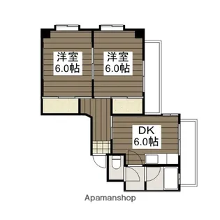第1カトービル【5階】の間取り