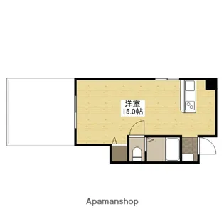 1Rの間取り画像