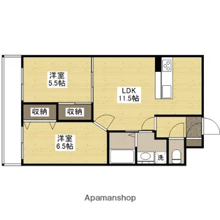 グレースKⅡ【2階】の間取り