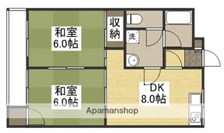 コーポサンシャイン【4階】の間取り