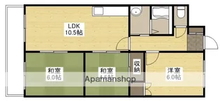 コーポサンシャイン【3階】の間取り