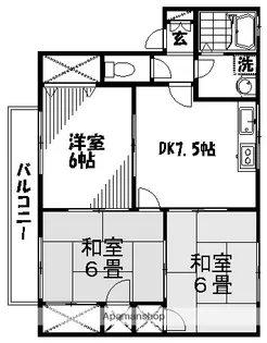 ファミールナカイⅢ【1階】の間取り
