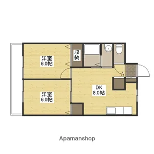 第3広田ビル【4階】の間取り
