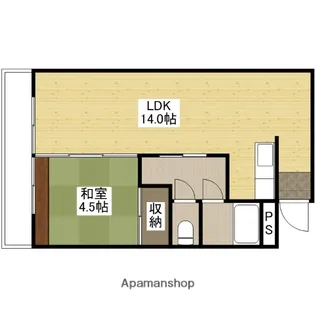 出島ビル【4階】の間取り