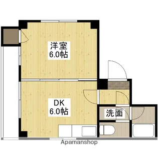平岡ファミリービル十日市【3階】の間取り