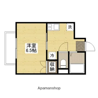 チェリス伴【1階】の間取り