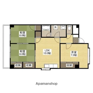 メゾンリュミエール【1階】の間取り
