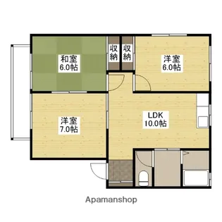 メゾンタカキ A棟【1階】の間取り