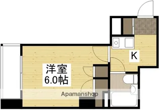 ドーム白島【6階】の間取り
