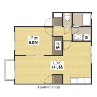 カンパーニュTN【1階】の間取り