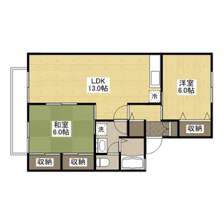 メゾンリラ【2階】の間取り