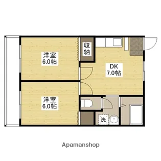 ガナドール安東【3階】の間取り