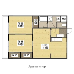 プチコーポ【2階】の間取り